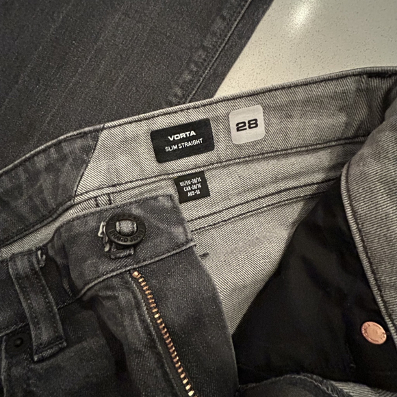 Volcom Boys Vorta Slim Straight Fit Denim Jeans - Gray Size 28 - Picture 5 of 14